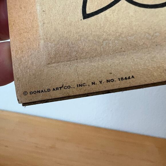 Vintage Framed Lithograph Blond Woman 1950s by Donald Art Co. Made in USA - Picture 9 of 9